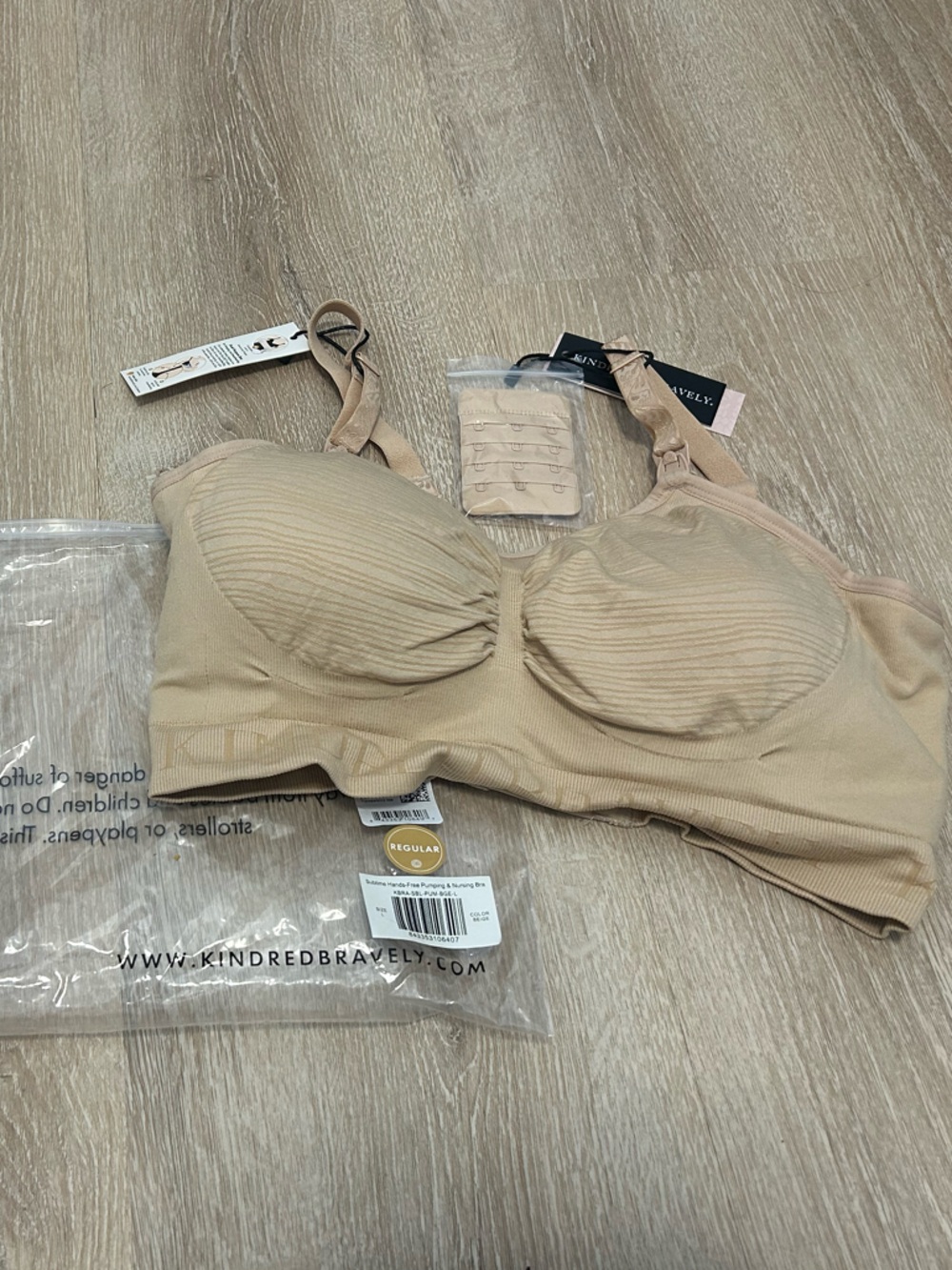 Kindred Bravely Sublime® Hands-Free Pumping & Nursing Bra | Beige
